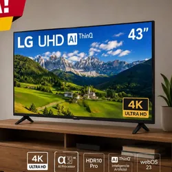 televisor Smart TV 4K LG 43’ UHD Ultimate AI UA73 edición del 2025