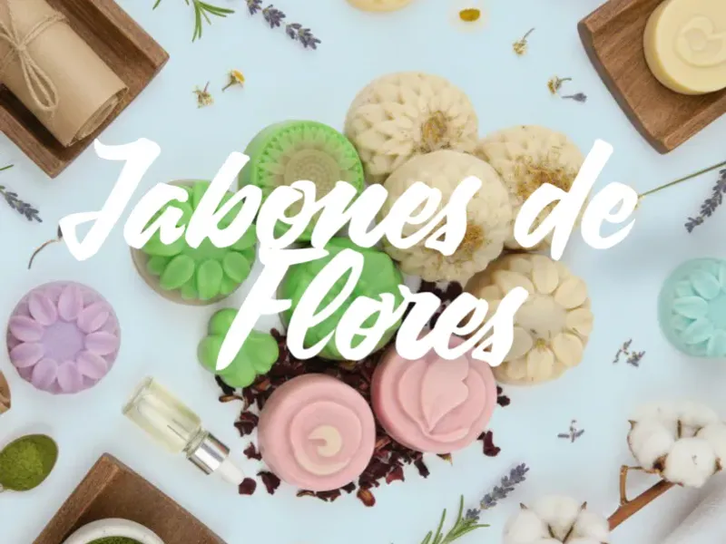Jabones flores 100g
