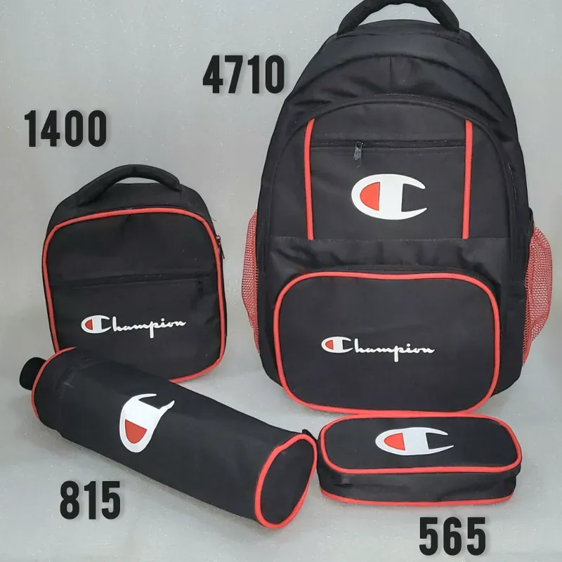 Juegos de mochila,lonchera,porta lápiz y porta pomo