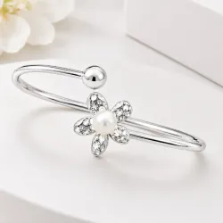 Pulsera Ajustable De Flor