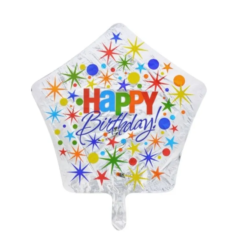 Globo forma estrella temática happy birthday 