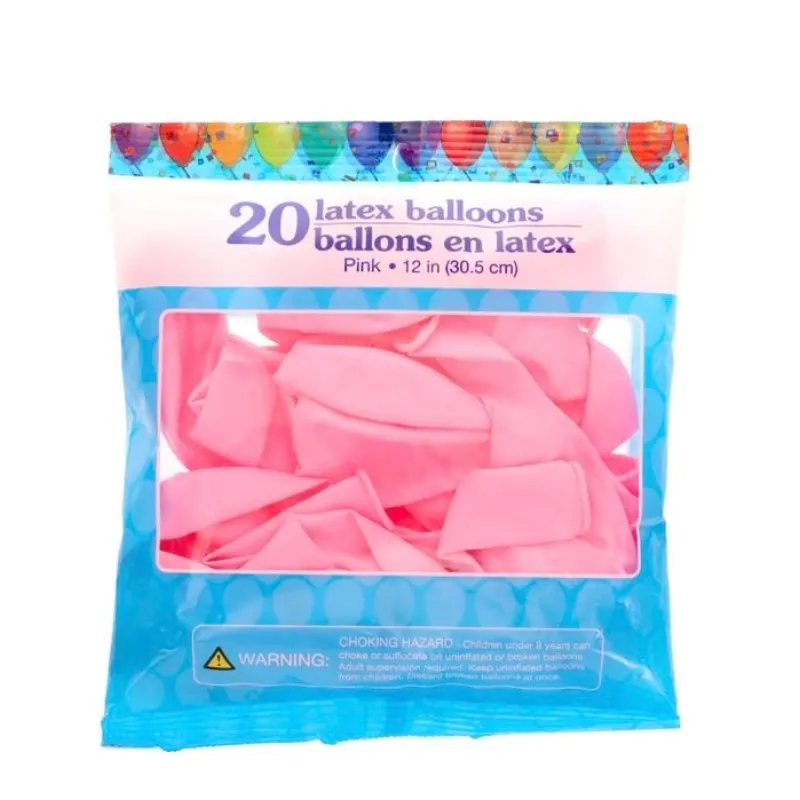 Paquete de globos rosados 