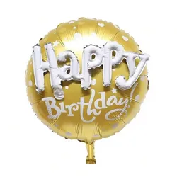GLOBO DORADO HAPPY BIRTHDAY