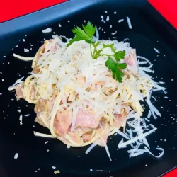 Espaguetis a la carbonara 