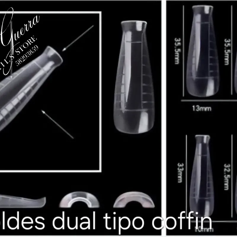  10 Moldes dual tipo coffin