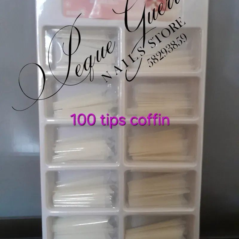 100 tips coffin color natural xxl