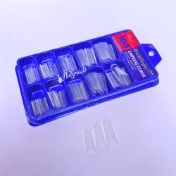 100 tips curva c transparente tamaño medio 