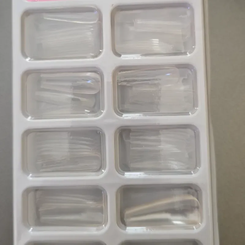 100 tips full cover coffing largo transparente 