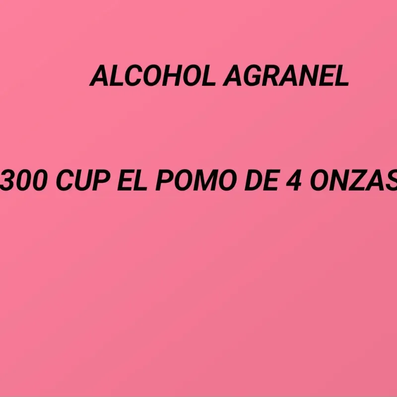 Alcohol agranel 