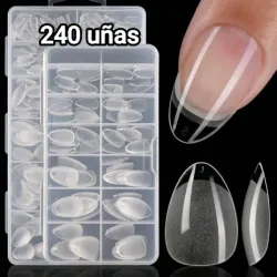 Caja 240 tips full cover tipo almond 