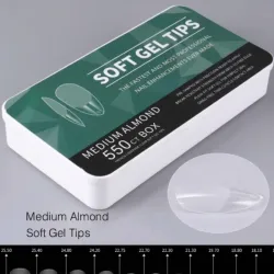 Caja 500 tips full cover almond
