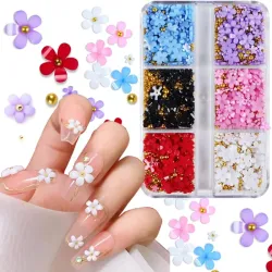 Cajas de flores de resina colores varios