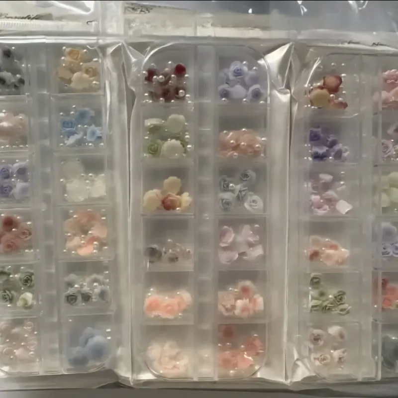 Cajas de rosas a relieve 12 espacios 