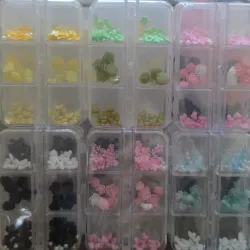 Cajita de rosas, flores y corazones 