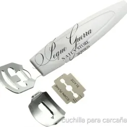 Cuchilla cortacallos con mango