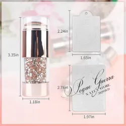 Cuño de silicona con dos placas para diseños