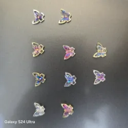 Decoración de mariposa aliación de acrílico y metal