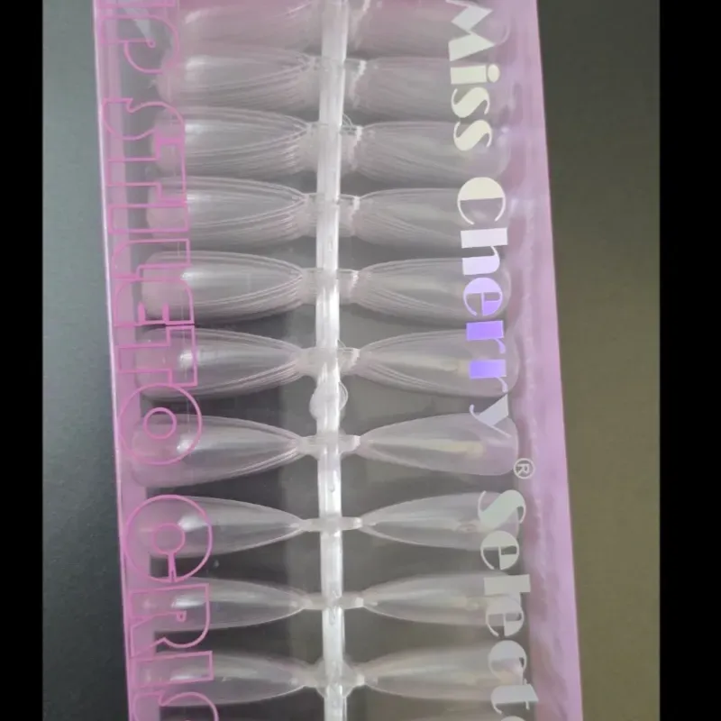 240 tips full cover super cristal tipo stiletto 