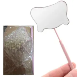 Espejo portátil con piedras