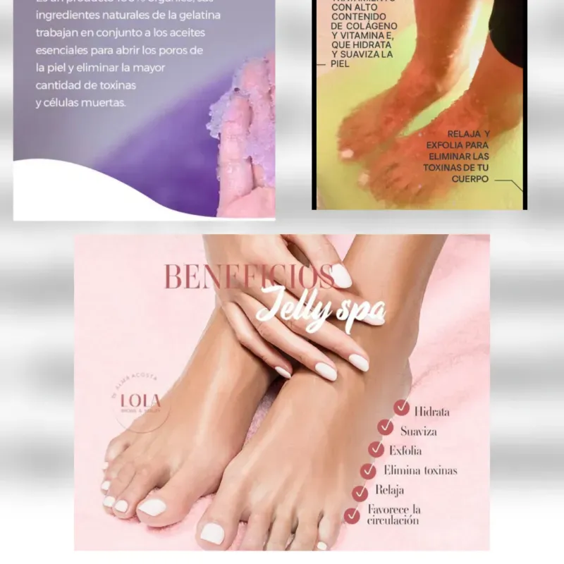 Gelly spa ( paso 1 y paso 2 ) los dos juntos