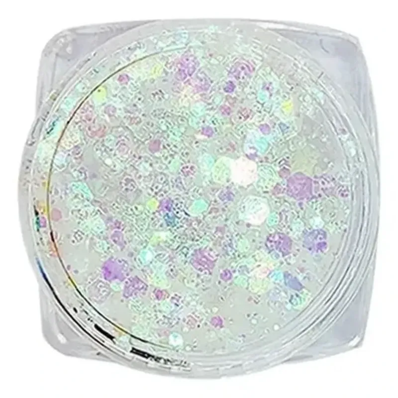 Glitter tornasol transparente