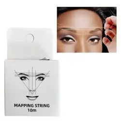 Hilo tinturado blanco para visagismo de cejas. 10 mts