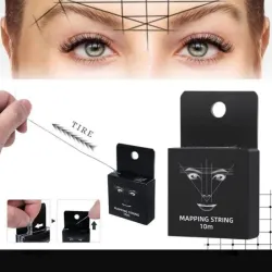 Hilo tinturado negro para visagismo de cejas. 10mts