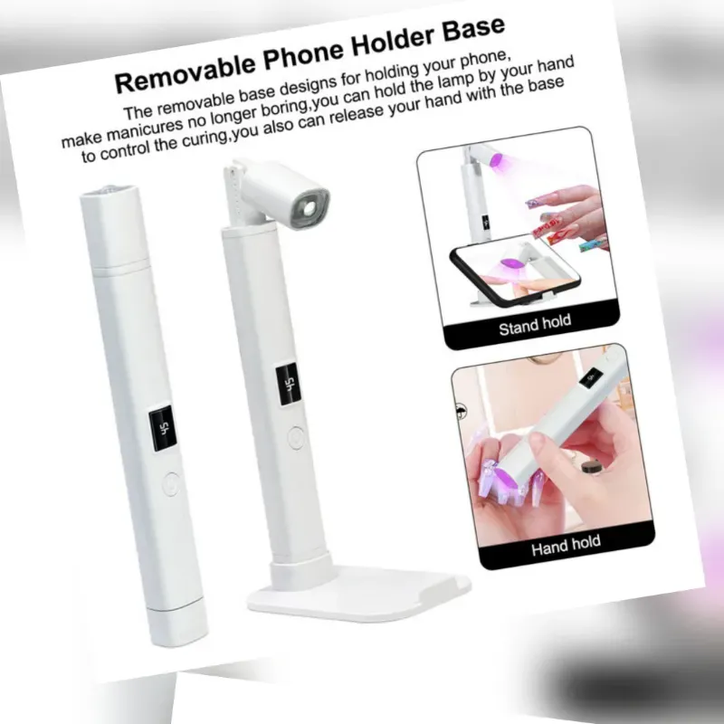Lámpara recargable para full cover con base