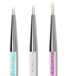 Pincel doble: liner y punta de metal