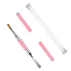 Pincel poligel cabo rosado