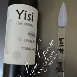 Pinta de esmalte de gel blanco lechoso 