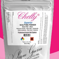 Polvo chelly rosado traslúcido para relleno