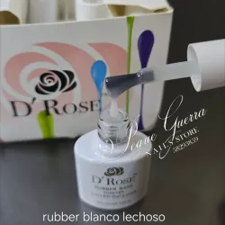 Rubber base D'Rose blanco lechoso. 10ml. Súper espesa