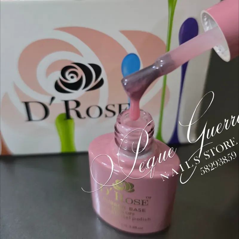 Rubber base D'Rose color rosa nud. 10ml. Súper espesa