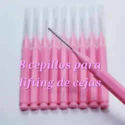 Set de 8 cepillos para lifting de cejas