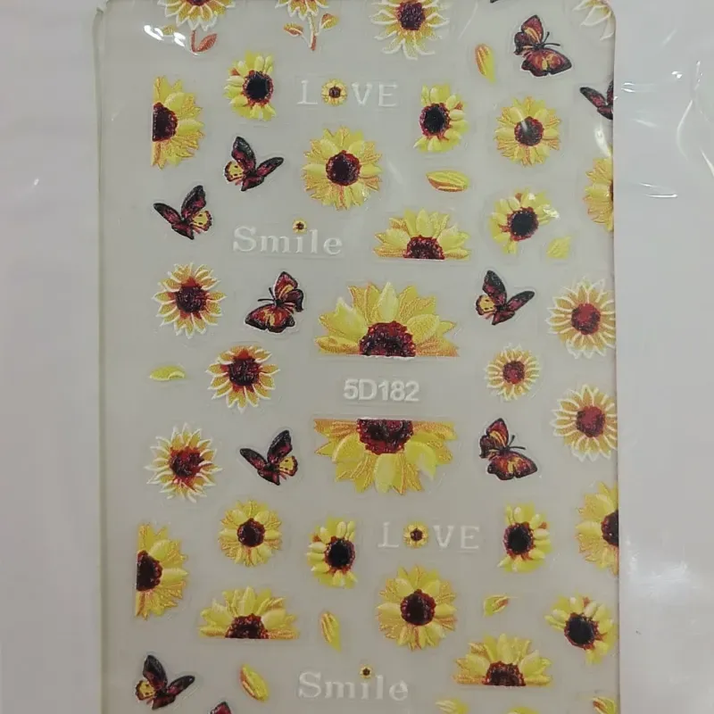 Sticker 5D de girasoles 