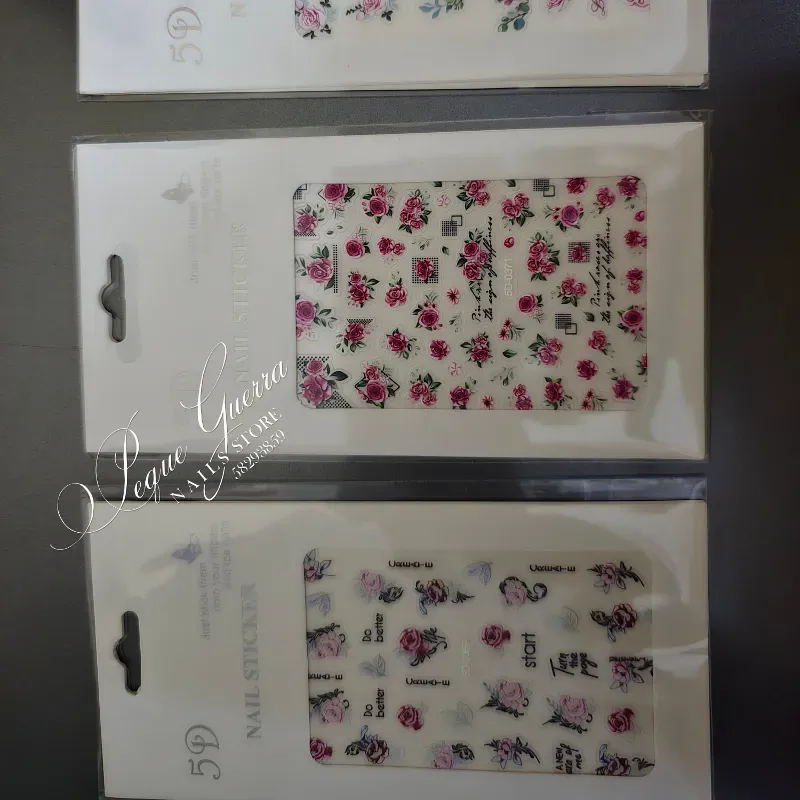 Sticker 5D rosas