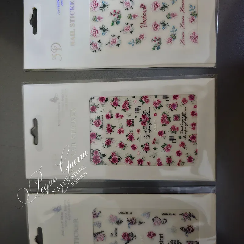 Sticker 5D rosas