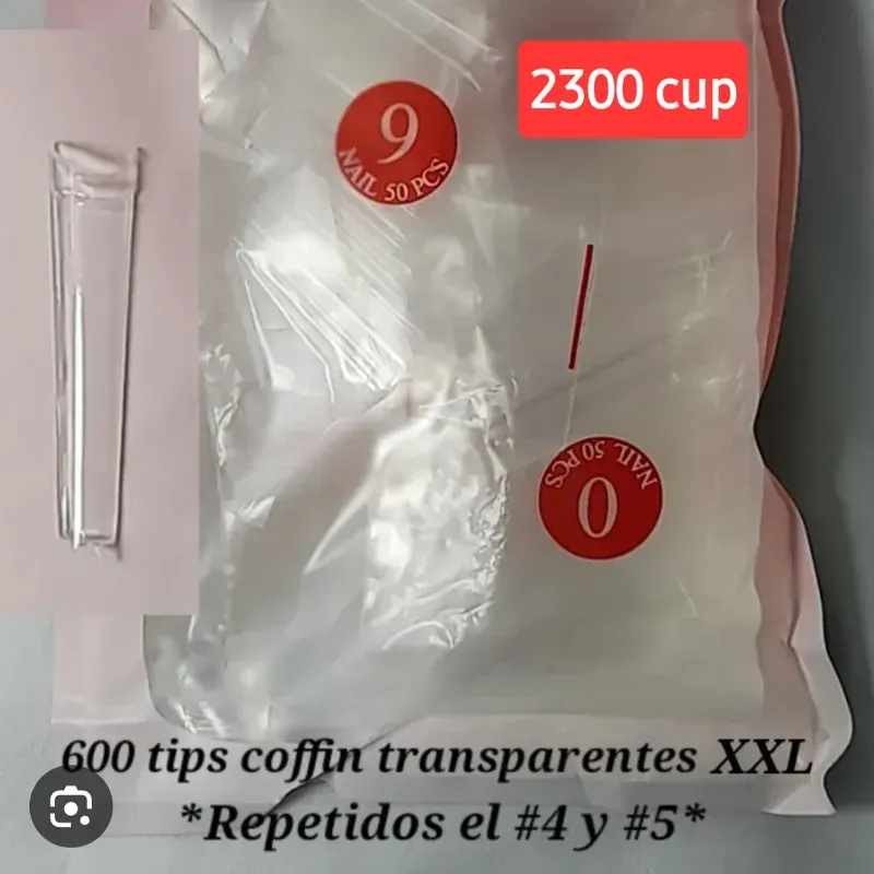 Tips coffin transparente 