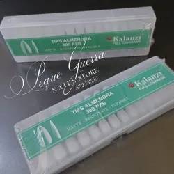 Tips full cover tipo almond 300 pzs