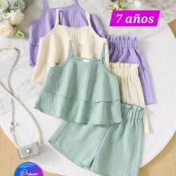 Blusa y short blanco hueso