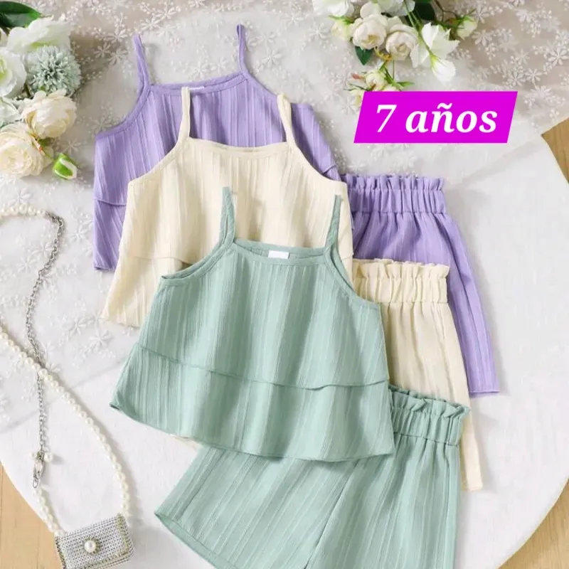 Blusa y short morado