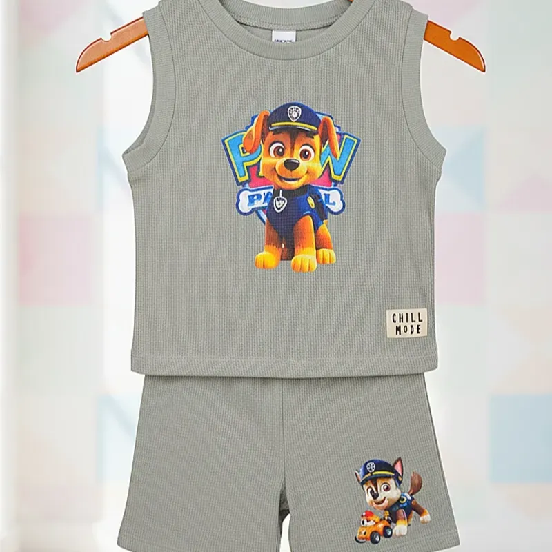 Camiseta y short gris Paw Patrol