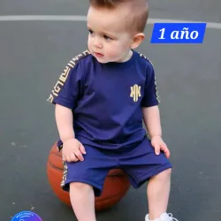 Conjunto azul prusia