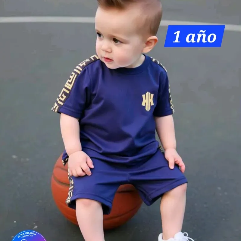 Conjunto azul prusia