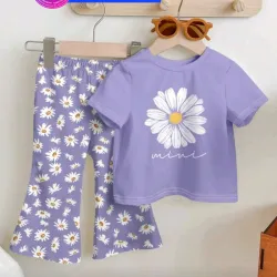 Conjunto de pantaloneta morada