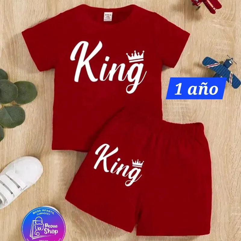 Conjunto king rojo