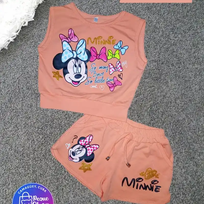 Conjunto naranja con mini