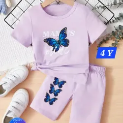 Pullover y licra morada