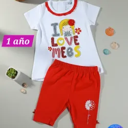 Pullover y licra roja